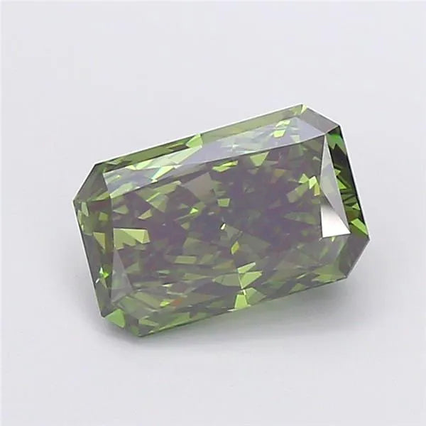 3.01ct Radiant Lab Grown Diamond (Colour Fancy Vivid Green, Clarity SI1, IGI Certified)