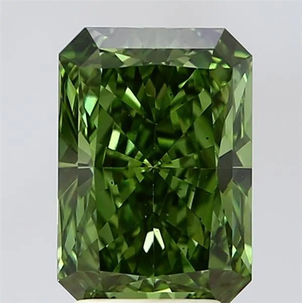 3.01ct Radiant Lab Grown Diamond (Colour Fancy Vivid Green, Clarity VS1, IGI Certified)