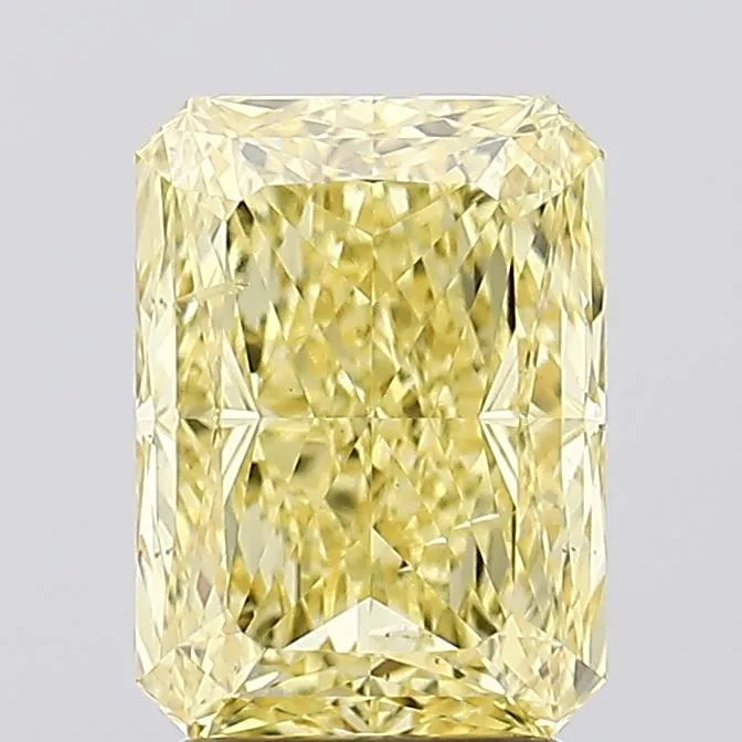 3.01ct Radiant Lab Grown Diamond (Colour Fancy Vivid Yellow, Clarity SI1, IGI Certified)