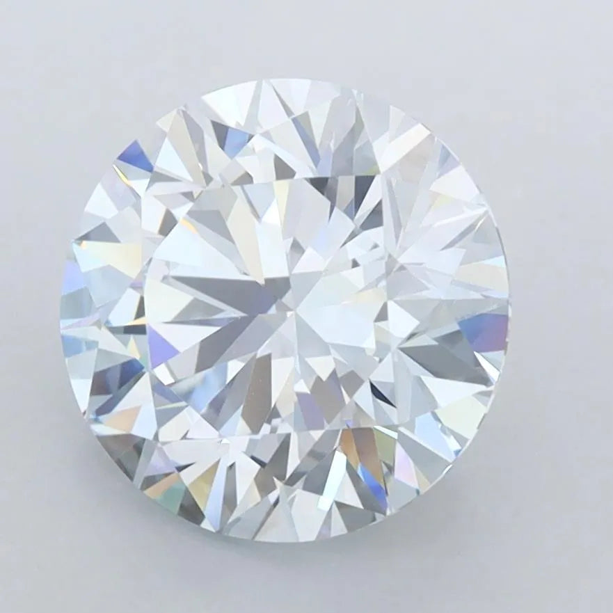 3.01ct Round Lab Grown Diamond (Colour Fancy Blue, Clarity VVS2, Cut ID, IGI Certified)