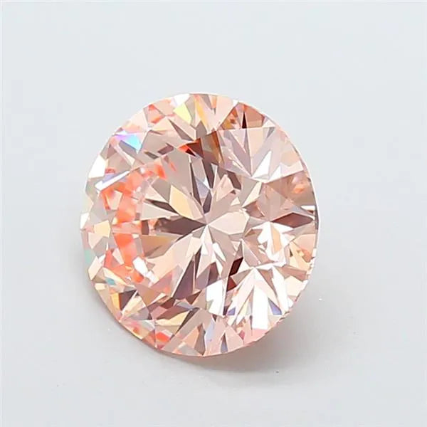3.01ct Round Lab Grown Diamond (Colour Fancy Intense Pink, Clarity VVS2, Cut ID, IGI Certified)