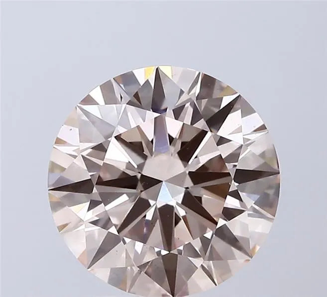 3.01ct Round Lab Grown Diamond (Colour Fancy Pink, Clarity VS1, Cut ID, IGI Certified)