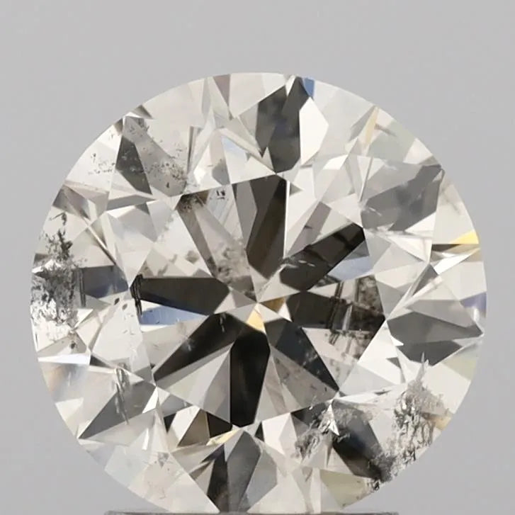 3.01ct Round Natural Diamond (Colour M, Clarity SI2, Cut EX, IGI Certified)