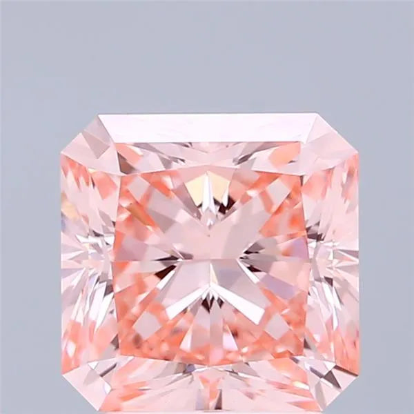 3.01ct Square radiant Lab Grown Diamond (Colour Fancy Intense Pink, Clarity VS1, IGI Certified)