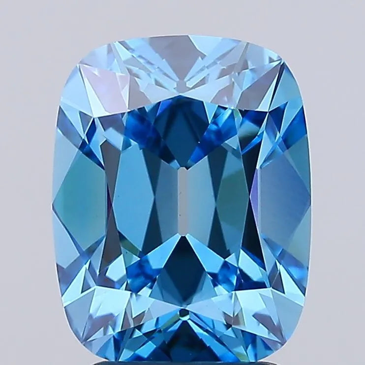 3.02ct Cushion brilliant Lab Grown Diamond (Colour Fancy Vivid Blue, Clarity VS1, IGI Certified)