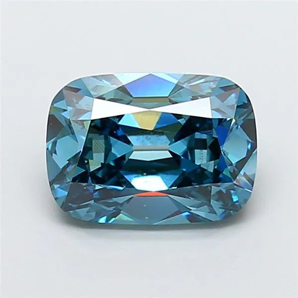 3.02ct Cushion brilliant Lab Grown Diamond (Colour Fancy Vivid Blue, Clarity VS2, IGI Certified)