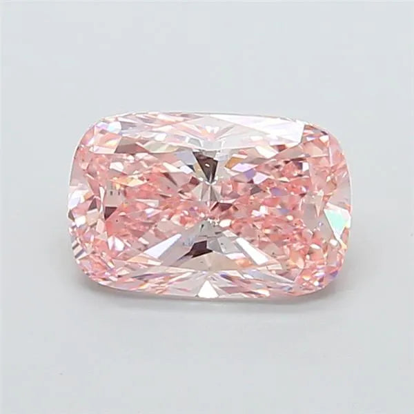 3.02ct Cushion modified Lab Grown Diamond (Colour Fancy Intense Pink, Clarity VS2, IGI Certified)