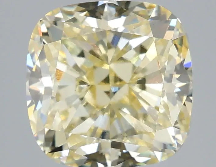 3.02ct Cushion modified Lab Grown Diamond (Colour Fancy Light Yellow, Clarity VS1, IGI Certified)