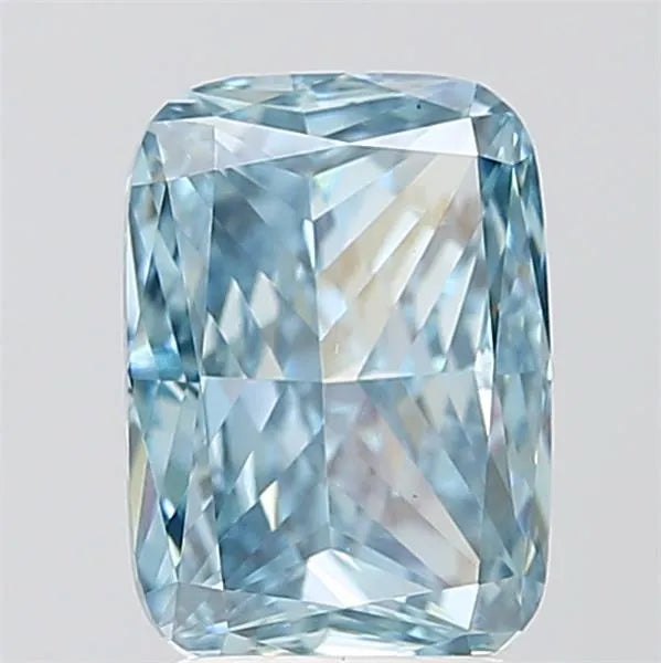 3.02ct Cushion modified Lab Grown Diamond (Colour Fancy Vivid Blue, Clarity VS1, IGI Certified)