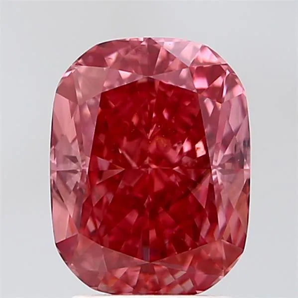 3.02ct Cushion modified Lab Grown Diamond (Colour Fancy Vivid Pink, Clarity SI1, IGI Certified)