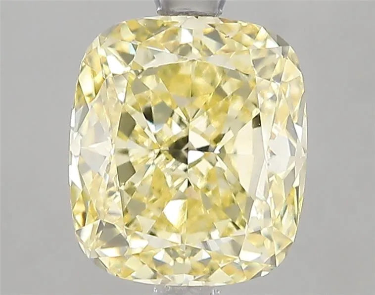 3.02ct Cushion modified Lab Grown Diamond (Colour Fancy Yellow, Clarity VS1, IGI Certified)