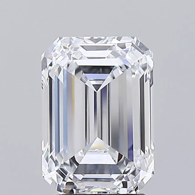 3.02ct Emerald Lab Grown Diamond (Colour D, Clarity IF, IGI Certified)