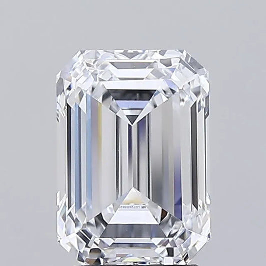 3.02ct Emerald Lab Grown Diamond (Colour D, Clarity IF, IGI Certified)