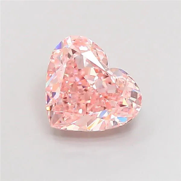 3.02ct Heart Lab Grown Diamond (Colour Fancy Intense Pink, Clarity VVS2, IGI Certified)