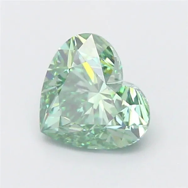 3.02ct Heart Lab Grown Diamond (Colour Fancy Vivid Green, Clarity VS2, IGI Certified)