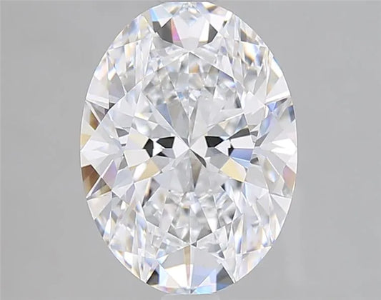 3.02ct Oval Lab Grown Diamond (Colour D, Clarity IF, IGI Certified)