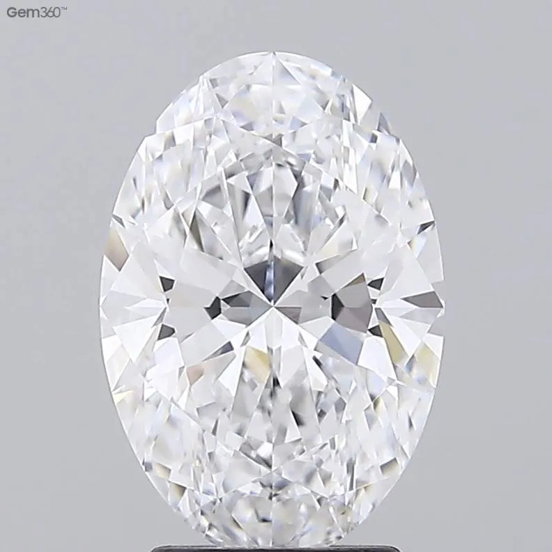 3.02ct Oval Lab Grown Diamond (Colour D, Clarity VVS2, IGI Certified)