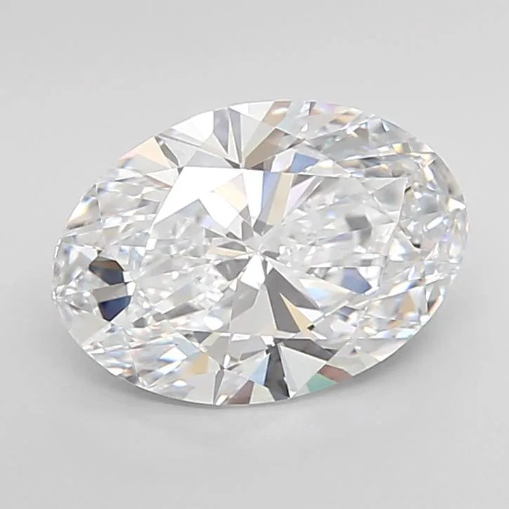 3.02ct Oval Lab Grown Diamond (Colour E, Clarity IF, Cut EX, IGI Certified)