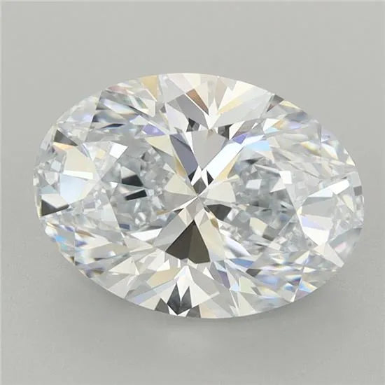 3.02ct Oval Lab Grown Diamond (Colour E, Clarity IF, IGI Certified)
