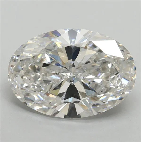 3.02ct Oval Lab Grown Diamond (Colour E, Clarity VS2, Cut GD, Uncertified)