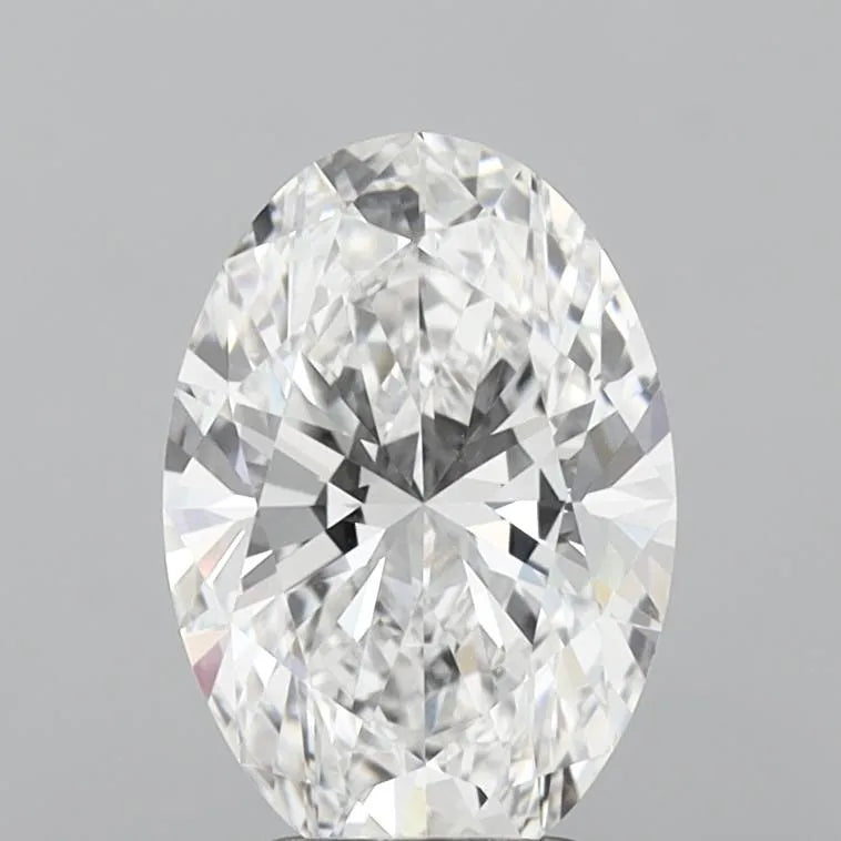 3.02ct Oval Lab Grown Diamond (Colour E, Clarity VVS2, IGI Certified)
