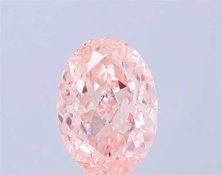 3.02ct Oval Lab Grown Diamond (Colour Fancy Intense Pink, Clarity VS1, IGI Certified)