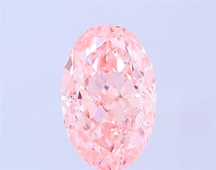 3.02ct Oval Lab Grown Diamond (Colour Fancy Intense Pink, Clarity VVS2, IGI Certified)