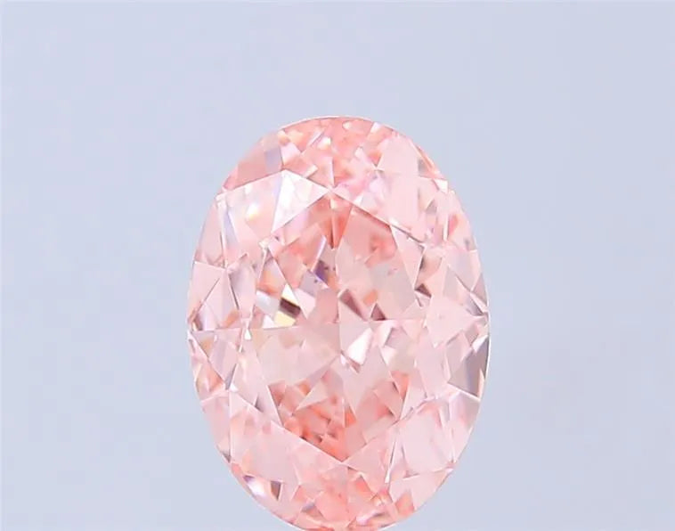 3.02ct Oval Lab Grown Diamond (Colour Fancy Vivid Pink, Clarity VS1, IGI Certified)