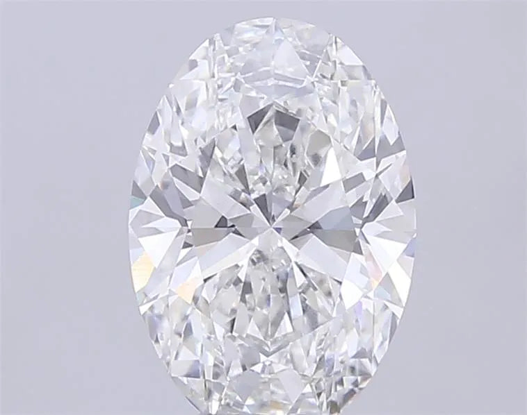 3.02ct Oval Lab Grown Diamond (Colour G, Clarity VVS2, IGI Certified)