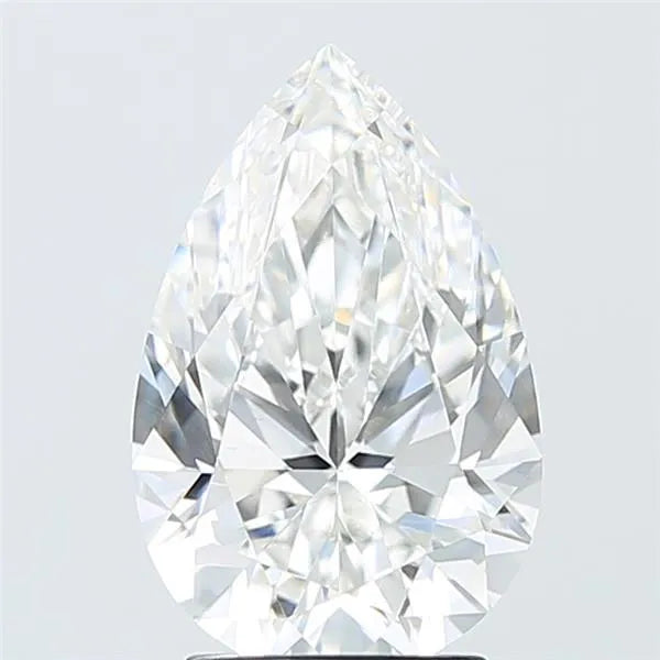 3.02ct Pear Lab Grown Diamond (Colour F, Clarity VVS2, IGI Certified)