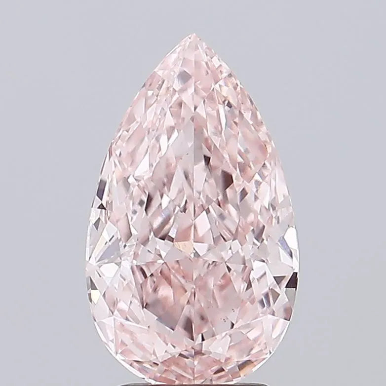 3.02ct Pear Lab Grown Diamond (Colour Fancy Intense Pink, Clarity VS1, IGI Certified)