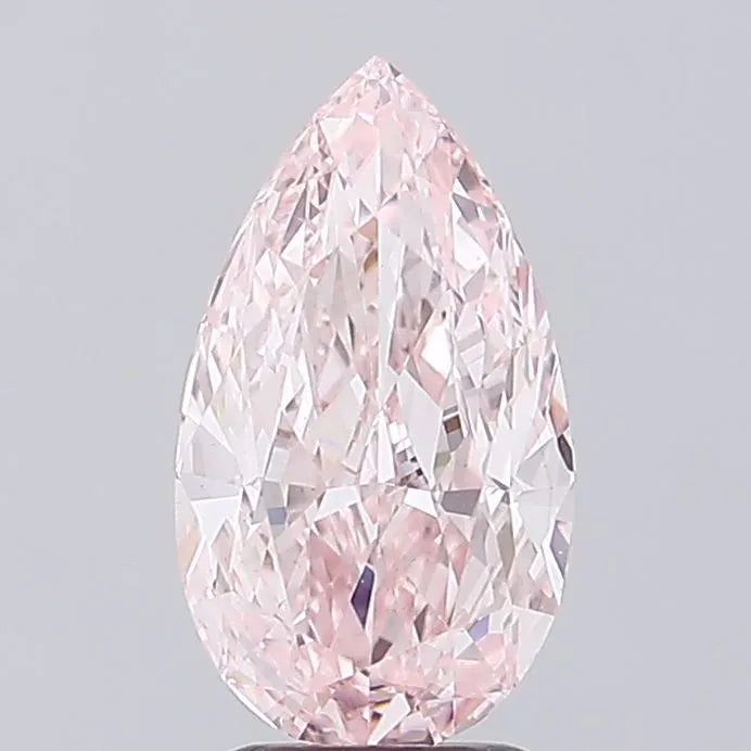 3.02ct Pear Lab Grown Diamond (Colour Fancy Intense Pink, Clarity VS1, IGI Certified)