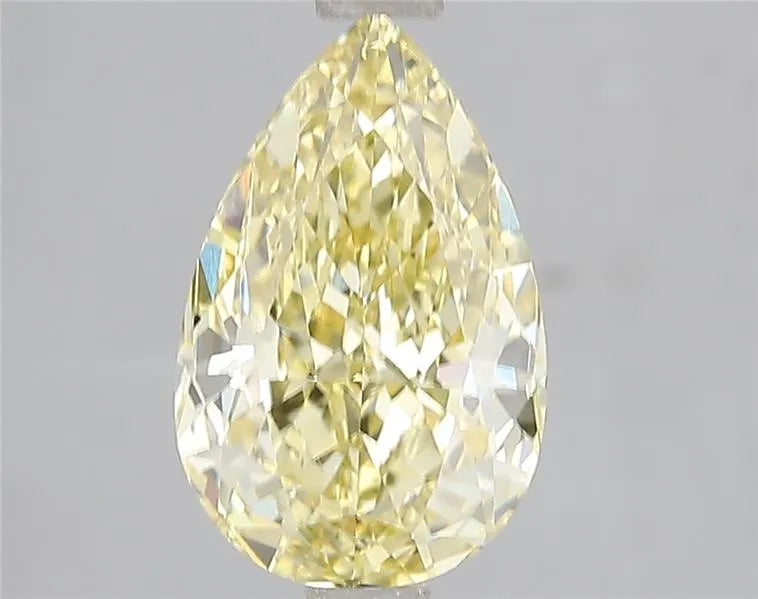 3.02ct Pear Lab Grown Diamond (Colour Fancy Intense Yellow, Clarity VS1, IGI Certified)