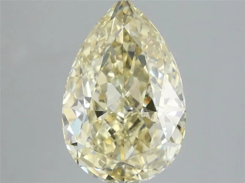 3.02ct Pear Lab Grown Diamond (Colour Fancy Light Yellow, Clarity VS2, IGI Certified)