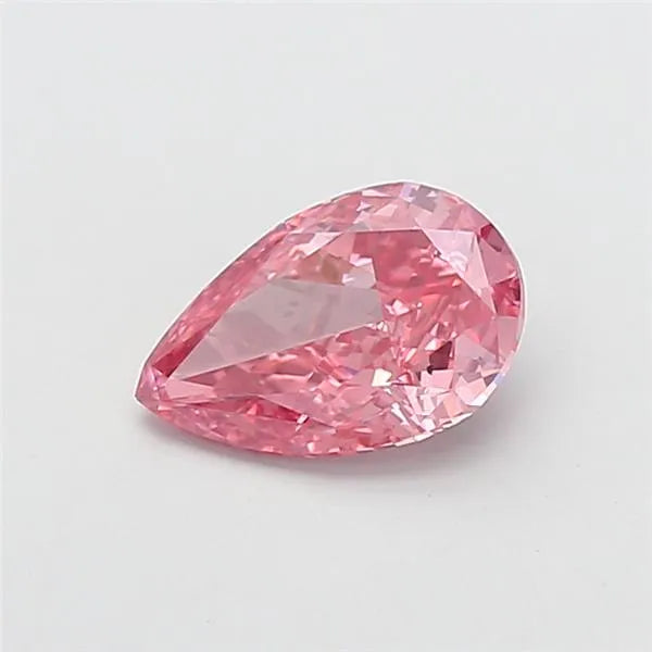 3.02ct Pear Lab Grown Diamond (Colour Fancy Vivid Pink, Clarity SI1, IGI Certified)