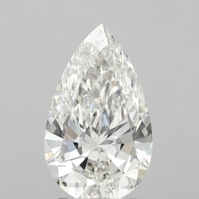 3.02ct Pear Lab Grown Diamond (Colour G, Clarity VVS2, IGI Certified)