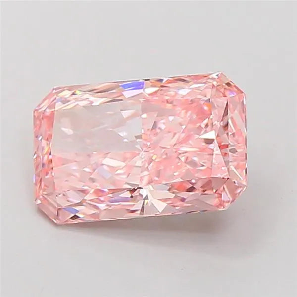 3.02ct Radiant Lab Grown Diamond (Colour Fancy Vivid Pink, Clarity VS1, IGI Certified)