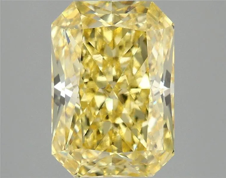 3.02ct Radiant Lab Grown Diamond (Colour Fancy Vivid Yellow, Clarity VVS2, IGI Certified)