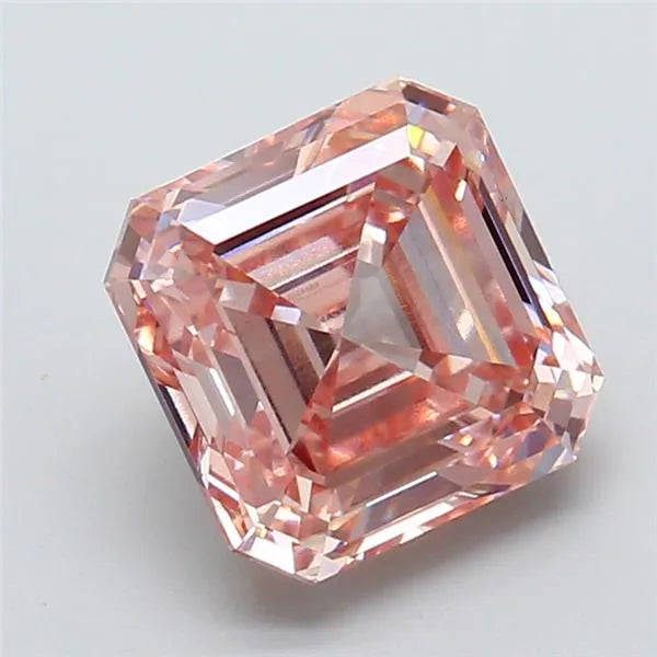 3.03ct Asscher Lab Grown Diamond (Colour Fancy Intense Pink, Clarity VS1, IGI Certified)