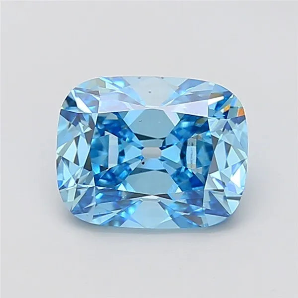 3.03ct Cushion brilliant Lab Grown Diamond (Colour Fancy Vivid Blue, Clarity VS2, IGI Certified)