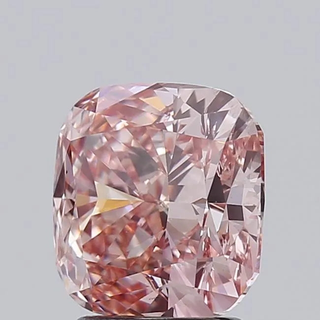 3.03ct Cushion modified Lab Grown Diamond (Colour Fancy Intense Pink, Clarity VS1, IGI Certified)