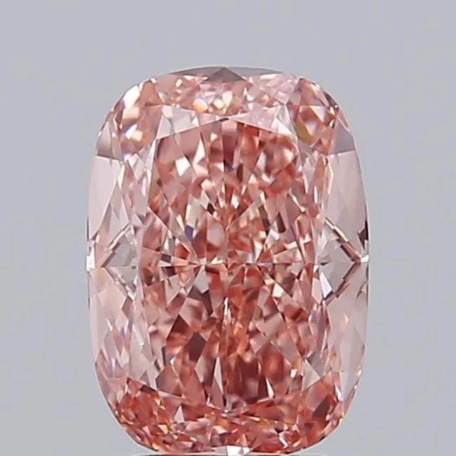 3.03ct Cushion modified Lab Grown Diamond (Colour Fancy Vivid Pink, Clarity VS1, IGI Certified)