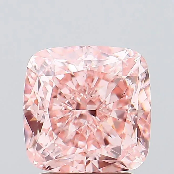 3.03ct Cushion modified Lab Grown Diamond (Colour Fancy Vivid Pink, Clarity VS2, IGI Certified)