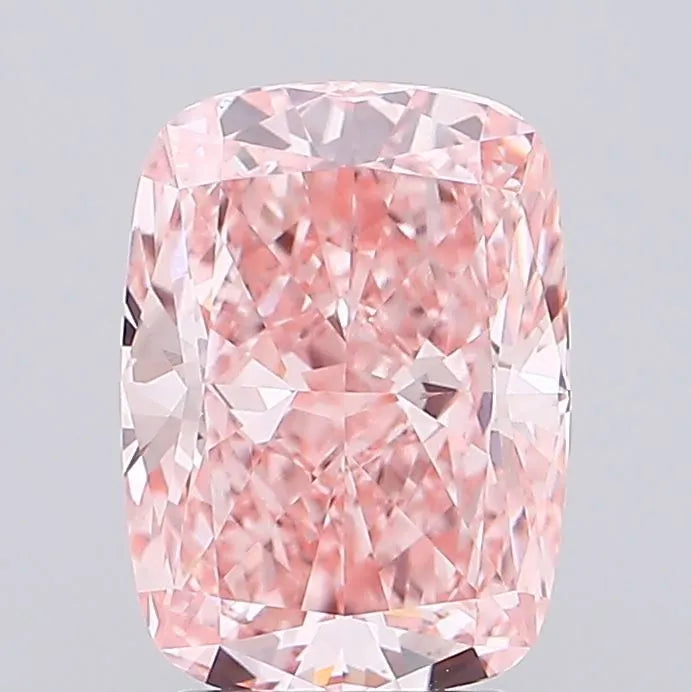 3.03ct Cushion modified Lab Grown Diamond (Colour Fancy Vivid Pink, Clarity VVS2, IGI Certified)