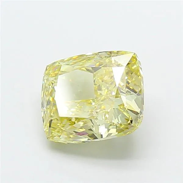 3.03ct Cushion modified Lab Grown Diamond (Colour Fancy Yellow, Clarity VS1, IGI Certified)