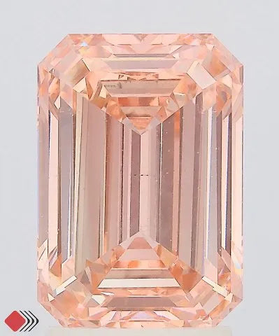 3.03ct Emerald Lab Grown Diamond (Colour Fancy Intense Pink, Clarity VS2, IGI Certified)