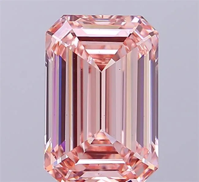 3.03ct Emerald Lab Grown Diamond (Colour Fancy Intense Pink, Clarity VS2, IGI Certified)