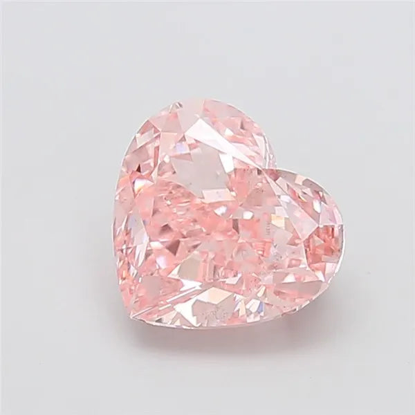 3.03ct Heart Lab Grown Diamond (Colour Fancy Intense Pink, Clarity SI1, IGI Certified)