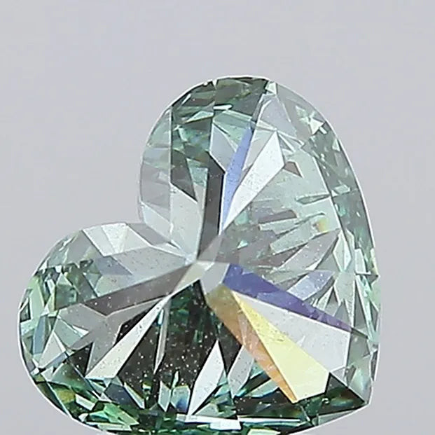 3.03ct Heart Lab Grown Diamond (Colour Fancy Vivid Green, Clarity SI1, IGI Certified)