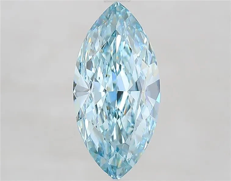 3.03ct Marquise Lab Grown Diamond (Colour Fancy Intense Blue, Clarity VS1, IGI Certified)